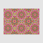 カラフルな万華鏡のように千変万化するパターンのすべての行事のティッシュペーパー 薄葉紙 (正面)