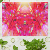 カラフルな万華鏡のパターン キッチンタオル (折り畳み)