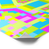 カラフルな万華鏡02 ポスター (角)