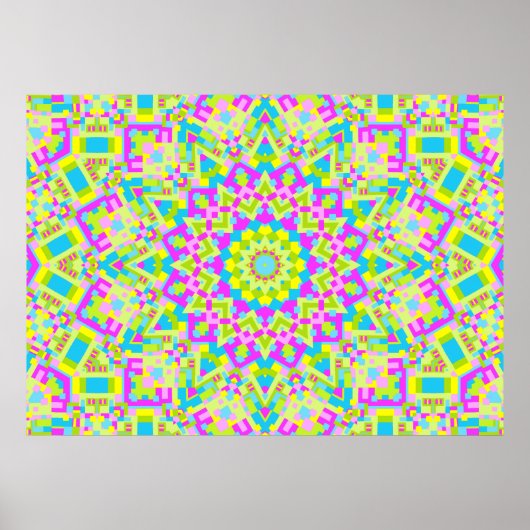 カラフルな万華鏡02 ポスター (正面)