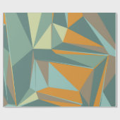 カラフルな三角形が描かれた抽象的な背景　抽象 ラッピングペーパー (フラット)