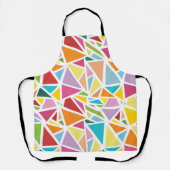 カラフルな三角形のパターン2 エプロン (正面)