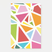 カラフルな三角形のパターン4 ポストイット (正面)