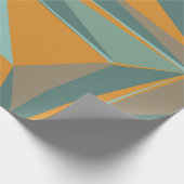 カラフルな三角形の抽象的な背景抽象 ラッピングペーパー (角)