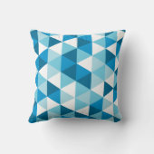 カラフルな三角形パターン クッション (裏面)