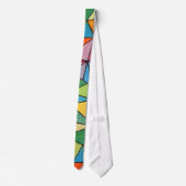 カラフルな三角形 ネクタイ (裏面)