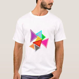 カラフルな三角形 Tシャツ