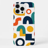 カラフルな不定形の芸術的パターン iPhoneケース (裏面)