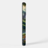 カラフルな中世のドラゴン城 iPhoneケース (右側面)