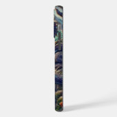 カラフルな中世のドラゴン城 iPhoneケース (左側面)