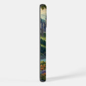 カラフルな中世のドラゴン城 iPhoneケース (右側面)