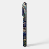 カラフルな中世のドラゴン城 iPhoneケース (左側面)