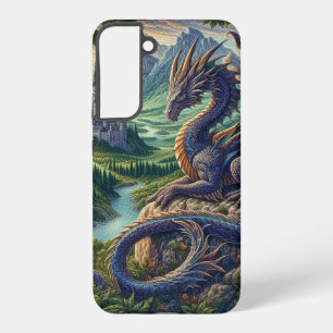 カラフルな中世のドラゴン城 SAMSUNG GALAXY S22+ケース