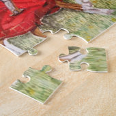 カラフルな中世馬上槍試合 ジグソーパズル (側面)