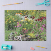 カラフルな中間の夏の庭! 薄葉紙 (クラフト)