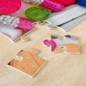 カラフルな丸薬カスタムプロダクト ジグソーパズル (側面)