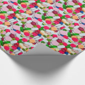 カラフルな丸薬習慣プロダクト ラッピングペーパー (角)