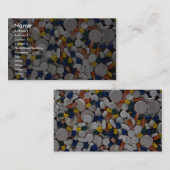 カラフルな丸薬 名刺 (正面/裏面)