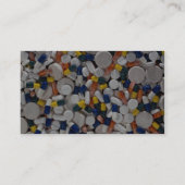 カラフルな丸薬 名刺 (裏面)