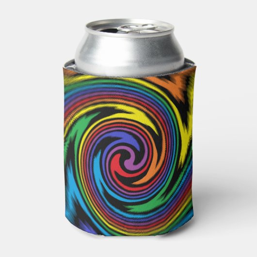 カラフルな乱流 缶クーラー (缶正面)