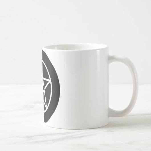 カラフルな五芒星 コーヒーマグカップ (右)