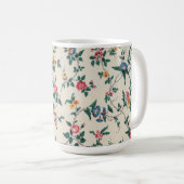 カラフルな人気のお花の模様 コーヒーマグカップ (正面右)