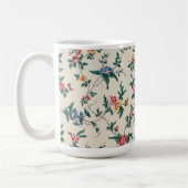 カラフルな人気のお花の模様 コーヒーマグカップ (左)
