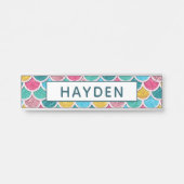 カラフルな人魚はモノグラムをはかりで測ました サインプレート (正面)