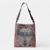 カラフルな仏の芸術の十字の体のトートバック クロスボディバッグ (裏面)