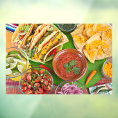 カラフルな伝統的なメキシコ料理の写真 ウィンドウサイン (シート3)