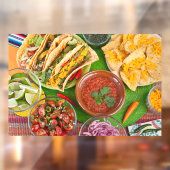 カラフルな伝統的なメキシコ料理の写真 ウィンドウサイン (シート2)