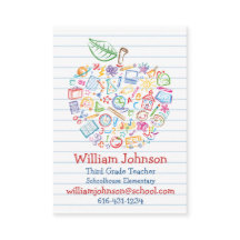 カラフルな先生のAppleの名刺