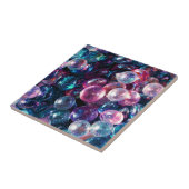 カラフルな光沢があるガラス大理石 タイル (側面)