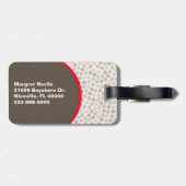 カラフルな入れ墨のスタイルのカメのカスタムな荷物のラベル ラゲッジタグ (裏面横)