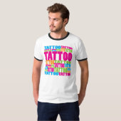 カラフルな入れ墨 Tシャツ (正面フル)