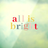 カラフルな全てが輝くホリデー ウィンドウサイン (シート3)