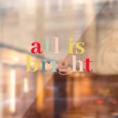 カラフルな全てが輝くホリデー ウィンドウサイン (シート2)