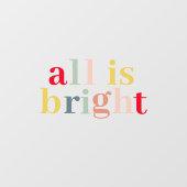 カラフルな全てが輝くホリデー ウィンドウサイン (シート)