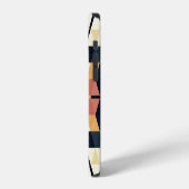 カラフルな六角形のスクエア幾何学模様 iPhoneケース (左側面)