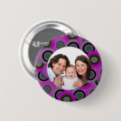カラフルな円か写真 缶バッジ (正面&裏面)