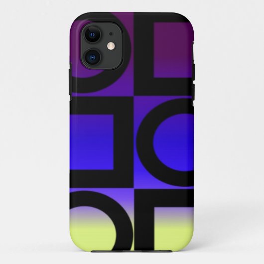 カラフルな円と四角 Case-Mate iPhoneケース (裏面)