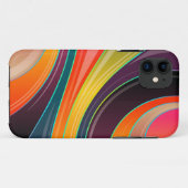 カラフルな円の渦巻き抽象的なスマホケース Case-Mate iPhoneケース (裏面(横))