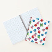 カラフルな円形キャラクター ノートブック (内部)