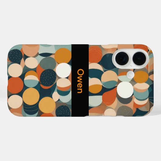 カラフルな円 Case-Mate iPhoneケース (裏面 (横))