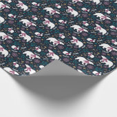 カラフルな冬の不思議の国 ラッピングペーパー (角)