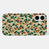カラフルな冬の松ぼっくりと枝 Case-Mate iPhoneケース (裏面 (横))
