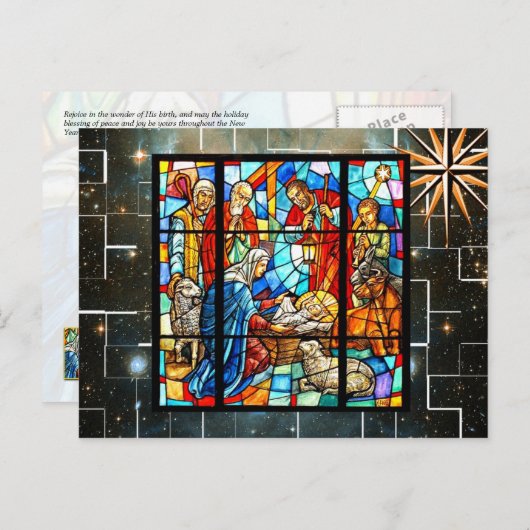 カラフルな出生(季節的か毎日に作って下さい) シーズンポストカード (正面/裏面)