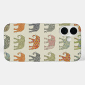カラフルな動物の象のモダンデザイン Case-Mate iPhoneケース (裏面 (横))