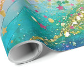 カラフルな包装紙のアブストラクトデザイン ラッピングペーパー (ロールコーナー)