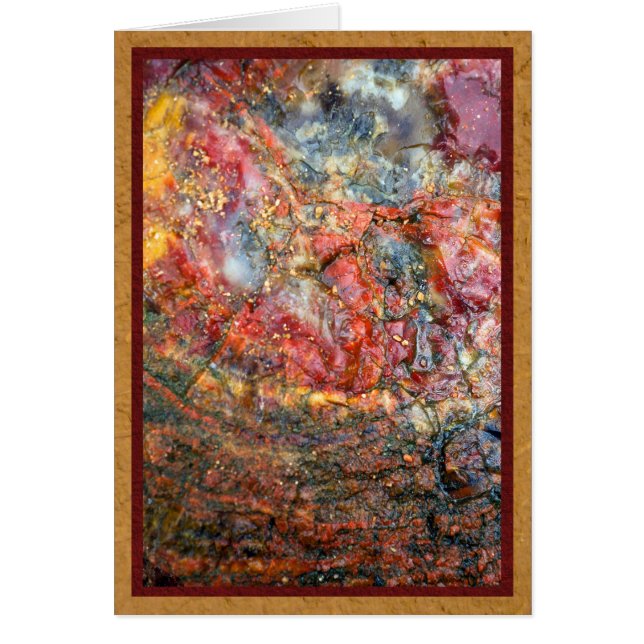 カラフルな化石木 (正面)